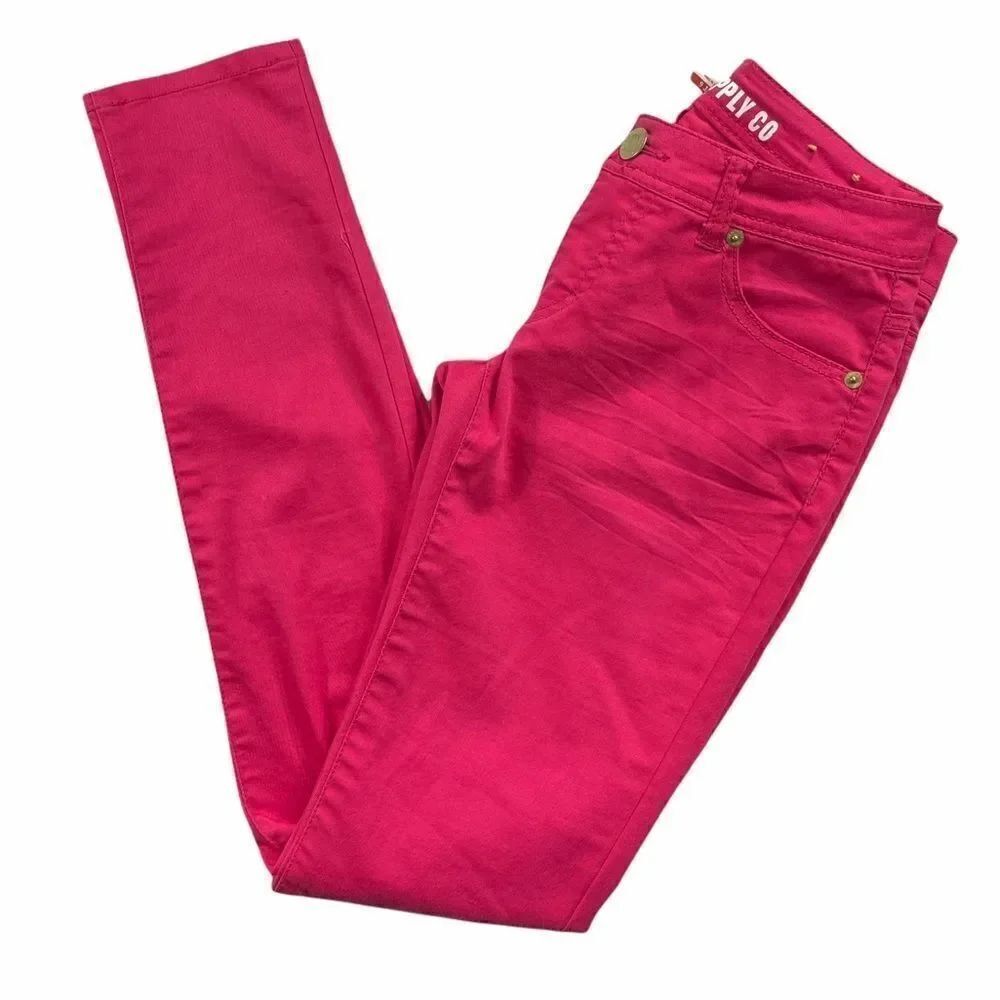 Mossimo Supply Company Pink Skinny Jeans